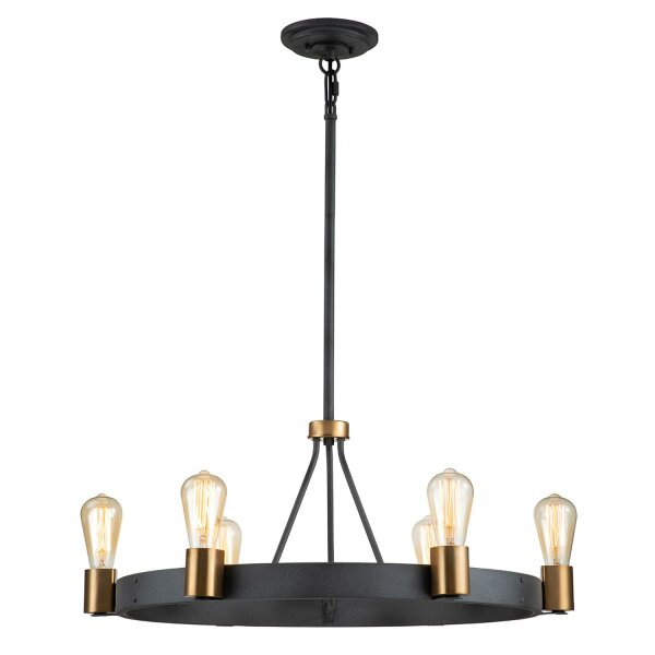 Kronleuchter Metall rund Ø 72,3 cm H: max. 119,8 cm E27