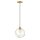 Suspension Boule Métal Verre E27 D : 27,4 cm Design Vintage