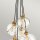Suspension verre métal E27 L : 58,9 cm Abat-jour sphérique