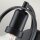 Wandlampe Metall Glas E27 23,3 cm hoch Schwarz Vintage