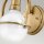 Wandlampe Metall Glas H: 23,3 cm in Messing Antik Weiß