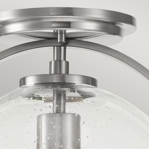 Lampe de plafonnier métal verre D : 28,2 cm rond E27 SAGAR