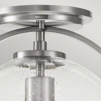Deckenlampe Metall Glas D: 28,2 cm rund E27 SAGAR