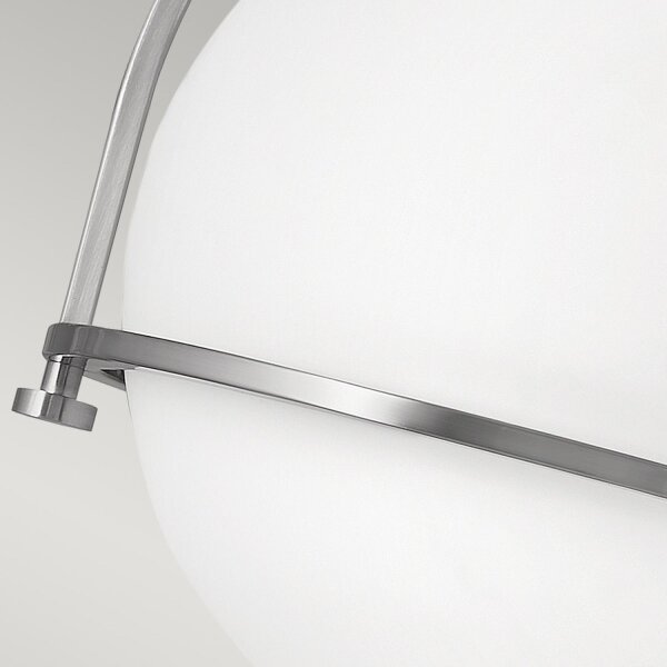 Deckenlampe Metall Glas rund Ø 28,2 cm E27 Kugel Schirm