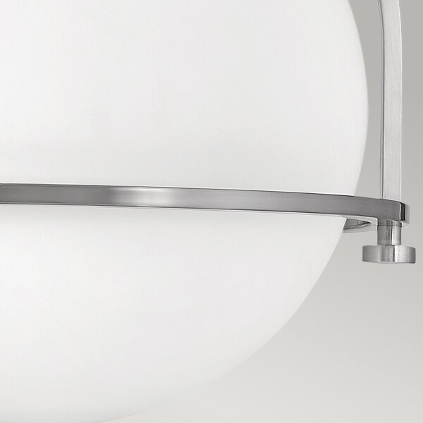 Deckenlampe Metall Glas rund Ø 28,2 cm E27 Kugel Schirm