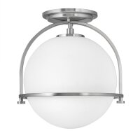 Deckenlampe Metall Glas rund Ø 28,2 cm E27 Kugel...