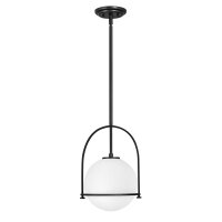 H&auml;ngeleuchte Metall Glas E27 rund &Oslash; 28,9 cm...