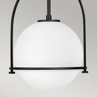 Lampe à suspendre métal verre E27 ronde...