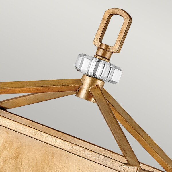 Wandlampe Metall E14 H: 43,1 cm in Messing Antik TARIN