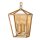 Wandlampe Metall E14 H: 43,1 cm in Messing Antik TARIN