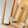 Wandlampe Metall E14 H: 43,1 cm in Messing Antik TARIN
