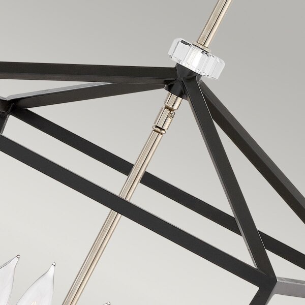 Suspension métal E14 40,5 cm de large H : max. 216,9 cm