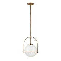 Lampe à suspendre métal verre D : 28,9 cm H...