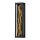 LED Wandlampe Metall H: 61 cm in Schwarz Gold eckig