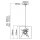 LED Pendelleuchte Metall B: 51 cm H: max. 143,1 cm