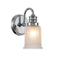 Lampe de salle de bain métal verre H : 23,7 cm...