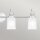 Lampe de salle de bain murale chrome blanc L : 81,3 cm IP44 G9 LED