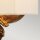 Wandlampe Stoffschirm H: 25,4 cm in Blattgold Weiß