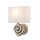 Wandlampe Stoff 31,8 cm hoch Creme Weiß
