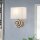 Wandlampe Stoff 31,8 cm hoch Creme Weiß