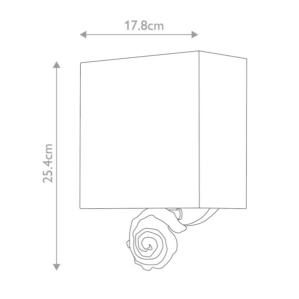 Petite applique Tissu H : 25,4 cm Crème Blanc