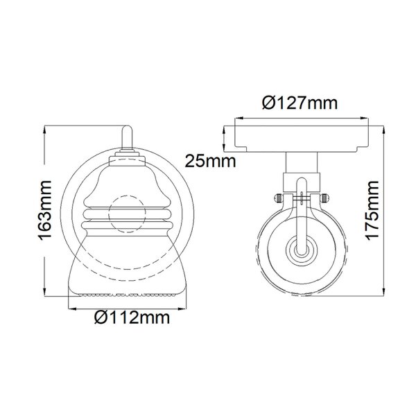 Applique murale Salle de bain LED G9 IP44 H : 16,3 cm Chrome poli