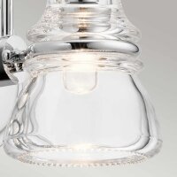 Wandleuchte Bad LED G9 IP44 H: 16,3 cm Chrom poliert