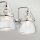 Wandlampe Badezimmer IP44 78,3 cm breit Metall Glas 4x G9 LED