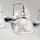 Wandlampe Badezimmer IP44 78,3 cm breit Metall Glas 4x G9 LED