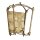 Wandleuchte Metall E14 36,1 cm hoch in Antikgold ZENOR