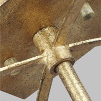 Deckenlampe Metall E14 36,5 cm breit in Antikgold