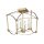 Deckenlampe Metall E14 36,5 cm breit in Antikgold