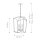 Lampe à suspendre métal L : 34,3 cm H : max. 231,8 cm E14 ZENOR