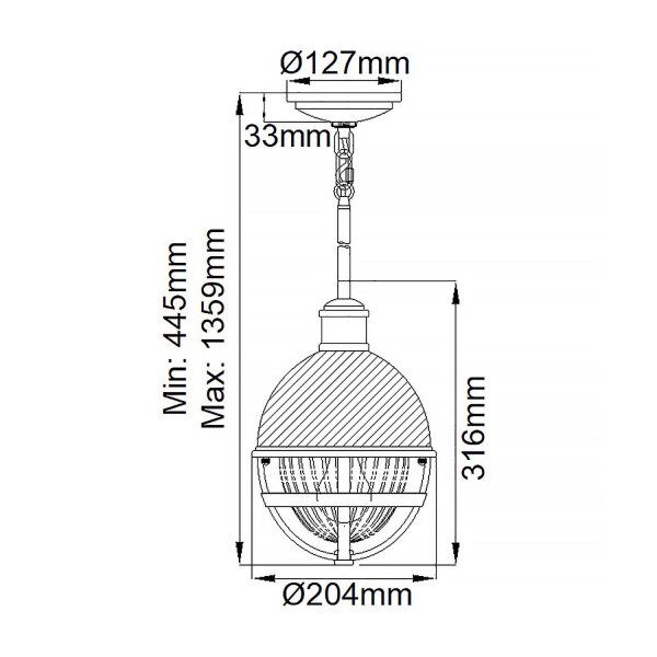 Pendelleuchte Glas Metall E27 Ø 20,4 cm in Messing Weiß