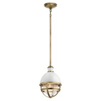 Suspension verre m&eacute;tal E27 &Oslash; 20,4 cm en...