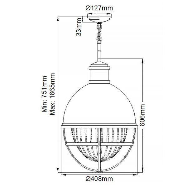 Suspension E27 D : 40,8 cm métal verre en laiton blanc