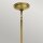 Suspension E27 D : 40,8 cm métal verre en laiton blanc