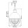 Suspension E27 D : 40,8 cm métal verre en laiton blanc