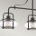 Lampe à suspendre Vintage L : 96,5 cm réglable en hauteur en bronze