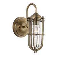 Lampe de salle de bain murale m&eacute;tal verre E27 IP44...