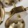 Deckenleuchte Bad IP44 B: 65,4 cm 3x E27 Metall Glas Vintage