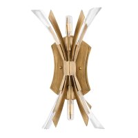 Applique murale cristal métal hauteur 43,8 cm en...