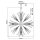 Lampe à suspendre métal cristal Ø 91,4 cm grand H : max. 415,1 cm