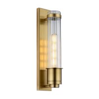 Badleuchte Wand G9 LED IP44 3000 K 40 cm hoch in Messing...