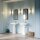 Badleuchte Wand LED E27 3000 K 40 cm hoch IP44 Chrom