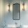 Badleuchte Wand LED E27 3000 K 40 cm hoch IP44 Chrom