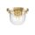 Badezimmerleuchte Decke D: 33 cm rund IP44 in Messing 3x E27