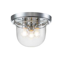 Deckenlampe Badezimmer IP44 Ø 33 cm Chrom 3x E27...