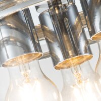 Deckenlampe Badezimmer IP44 Ø 33 cm Chrom 3x E27...