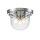Deckenlampe Badezimmer IP44 Ø 33 cm Chrom 3x E27 Metall Glas